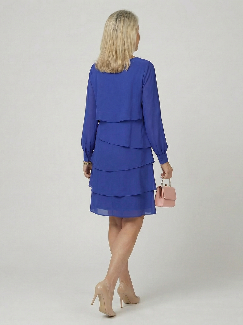 Amanda | Clean Layered Knee Length Dress