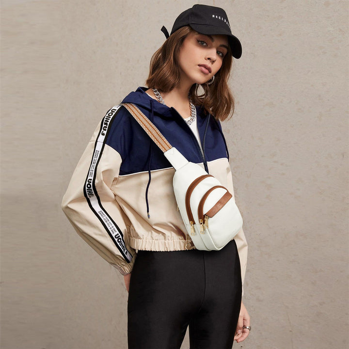 Aurora - Beige Street Casual Trapeze Sling Bag