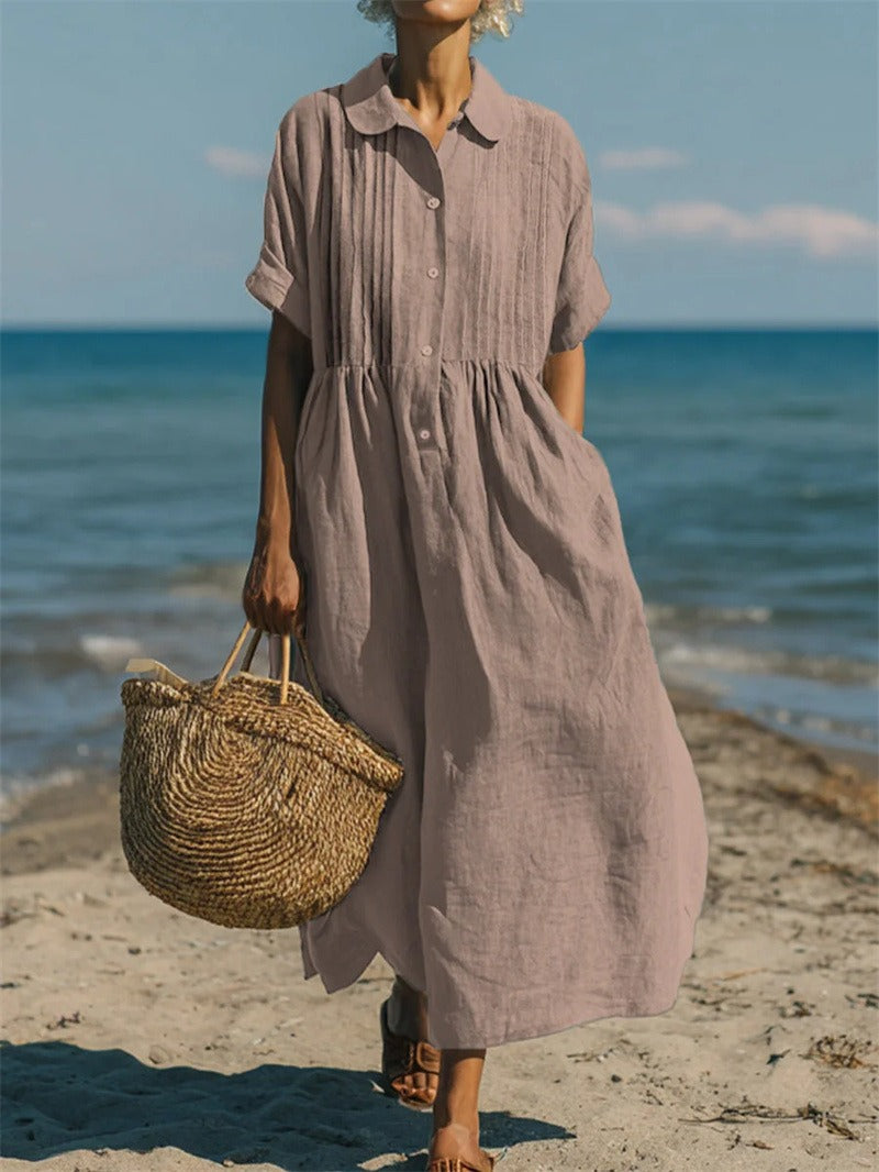 Arianne | Cotton Shirt Dress