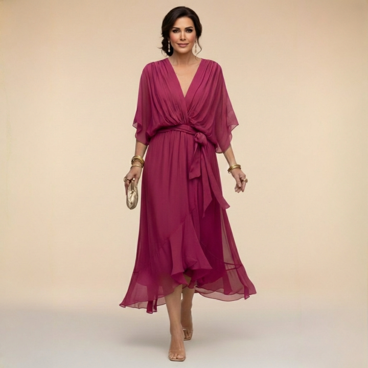 Gabriella | Flowy V-Neck Dress