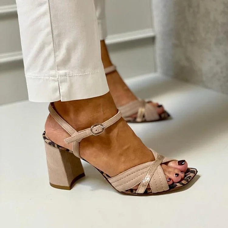Lorrie | Cross-Band Heel Sandal