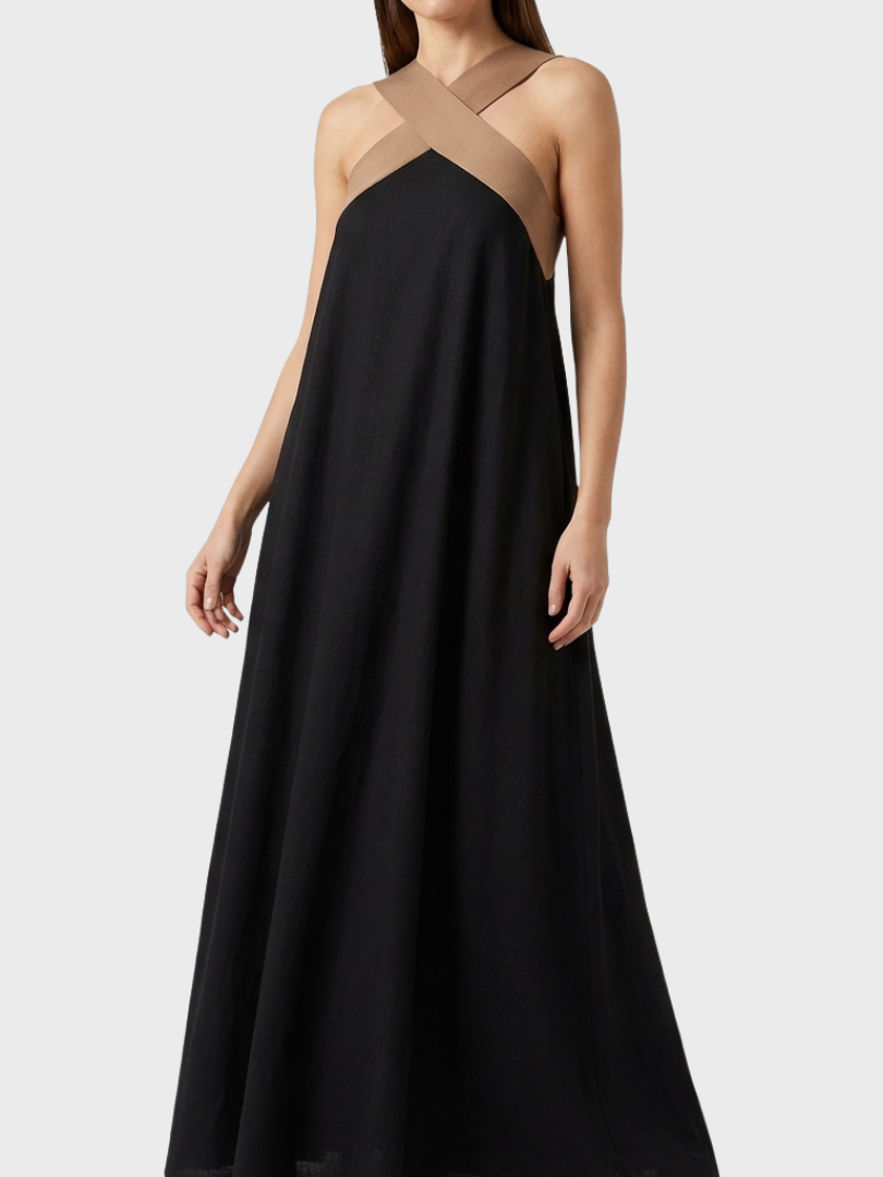 DELPHINES | DRESS WITH CROSSED CUT