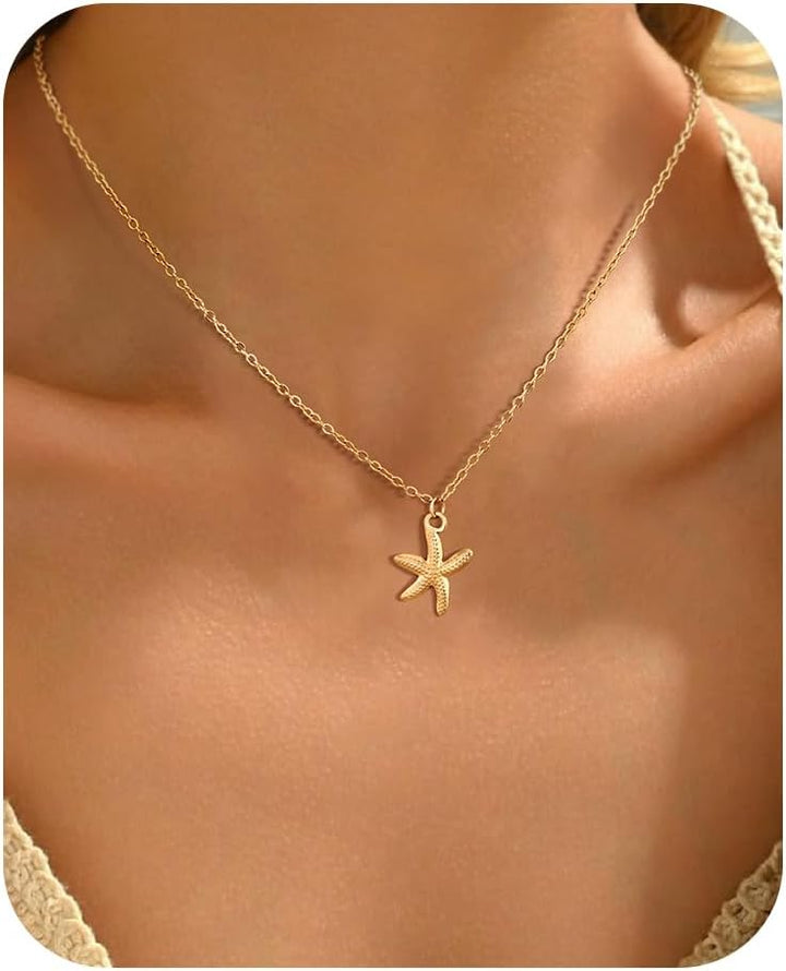 Marina | Layered Shell &amp; Starfish Necklace