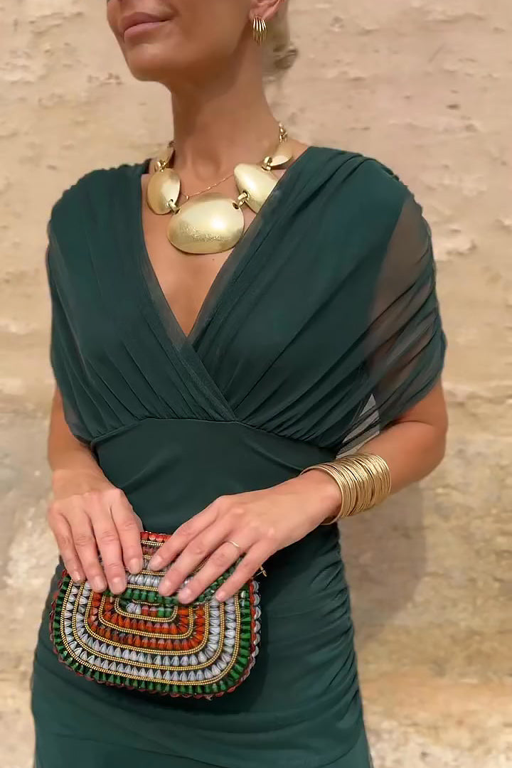 Louise | Elegant V-Neck Maxi Occasion Dress