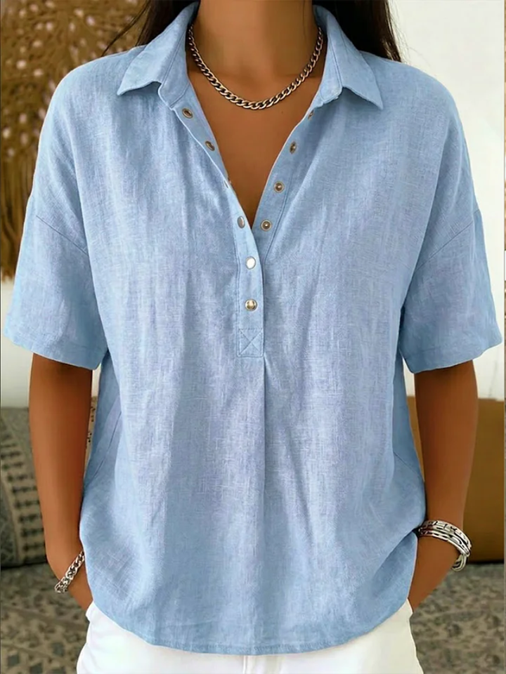 Willo | Blouse with Collar and Button