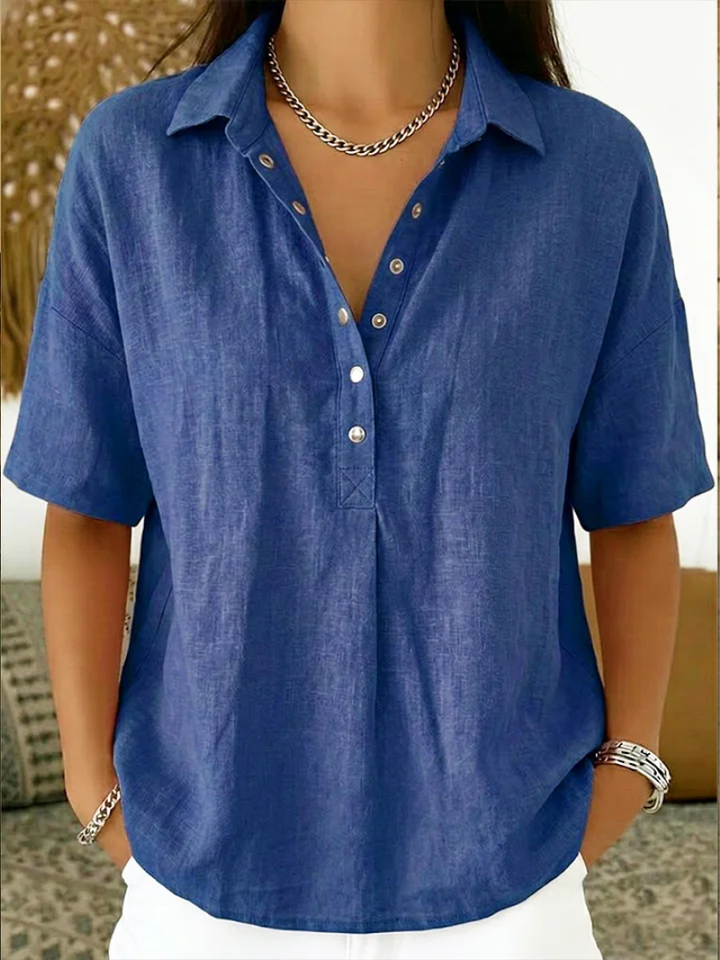 Willo | Blouse with Collar and Button