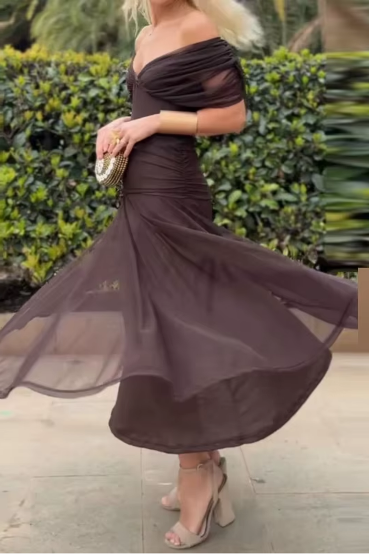 Louise | Elegant V-Neck Maxi Occasion Dress