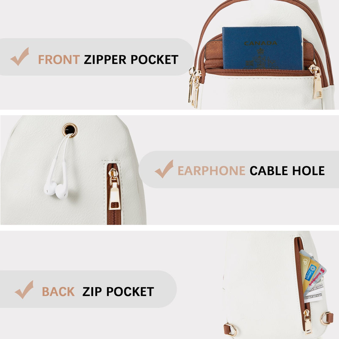 Aurora - Beige Street Casual Trapeze Sling Bag