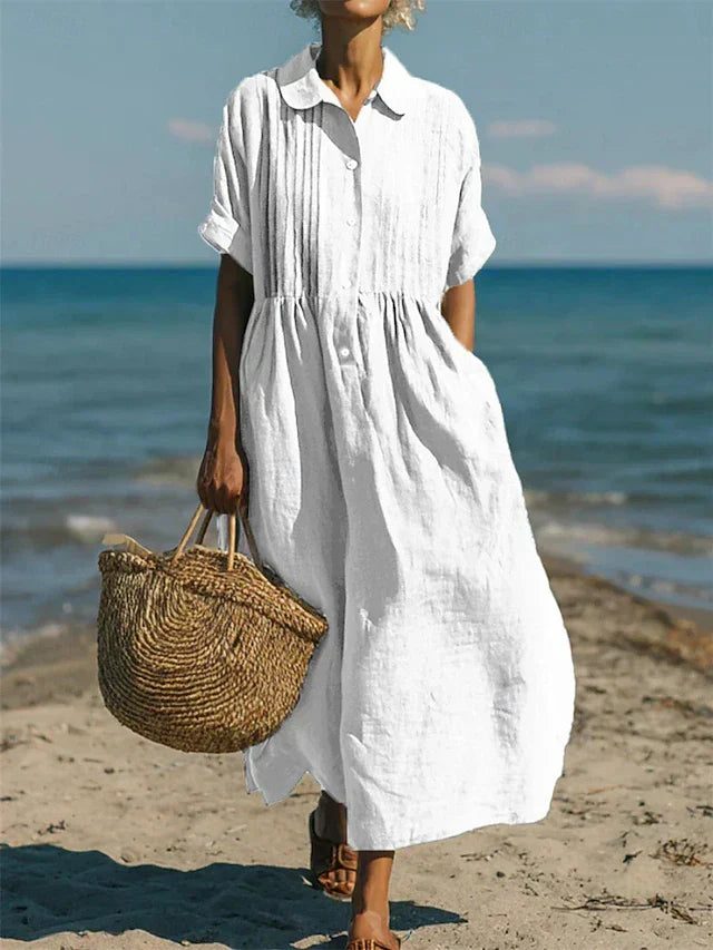 Arianne | Cotton Shirt Dress