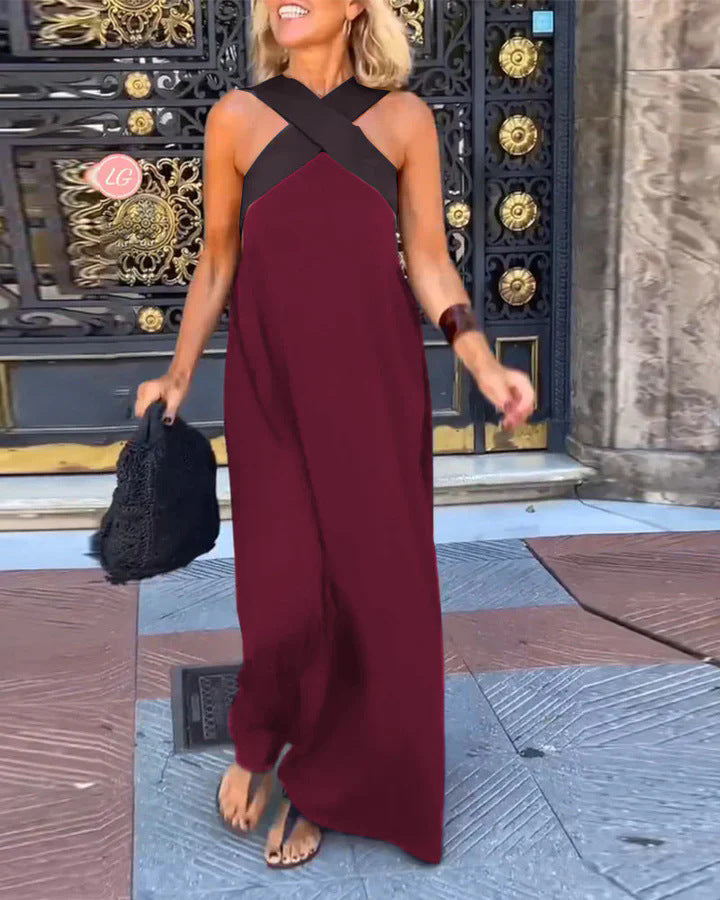 DELPHINES | DRESS WITH CROSSED CUT