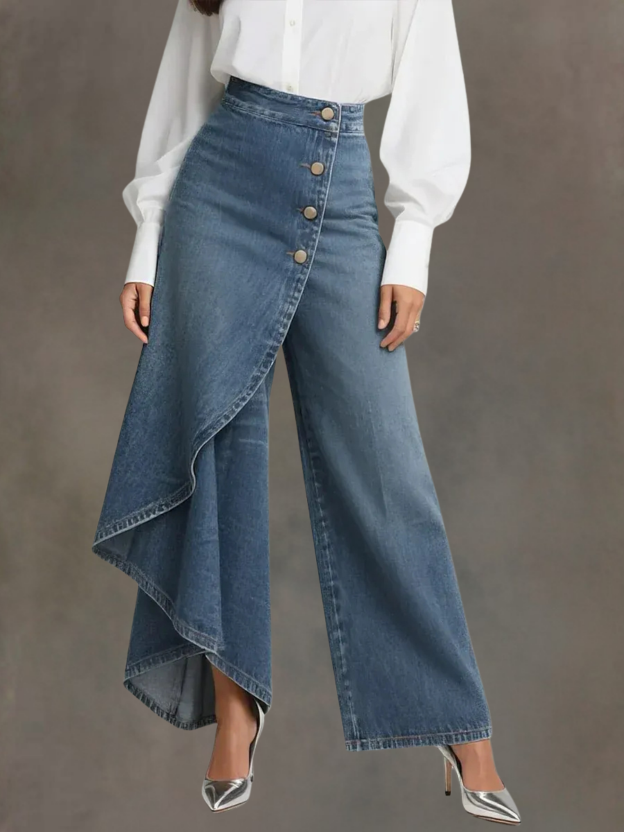 Zynera | High-Waisted Wide-Leg Jean