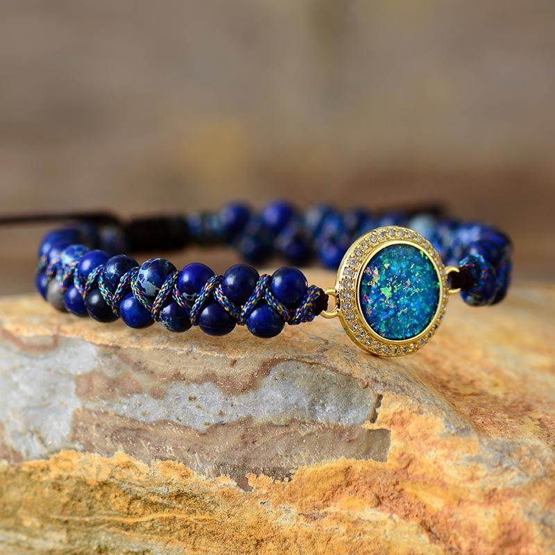 Dazzling Jasper &amp; Opal Bracelet