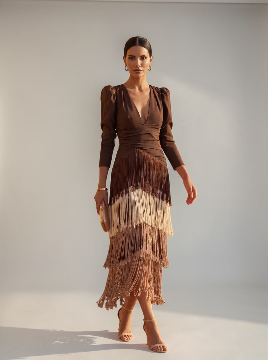 Sofia - Elegant Fringe Dress