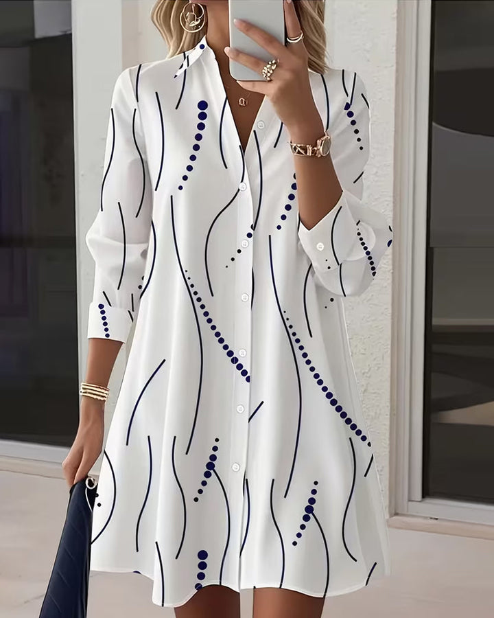 Elodie - Wavy Collar Shirt