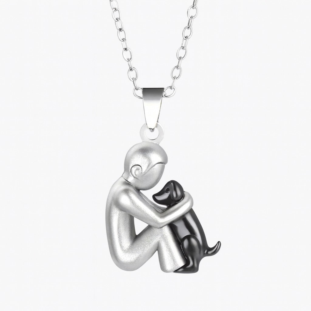 Dog/Cat Hug Pendant Necklace