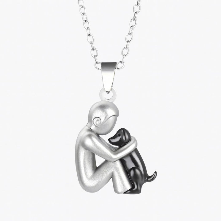 Dog/Cat Hug Pendant Necklace