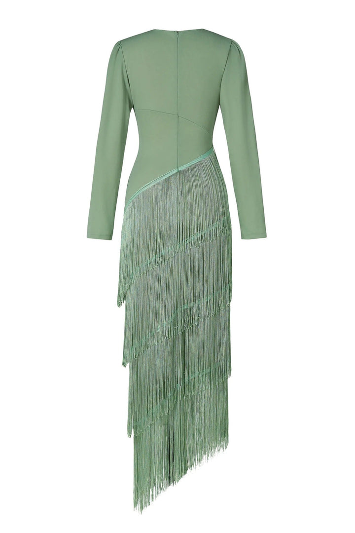Sofia - Elegant Fringe Dress
