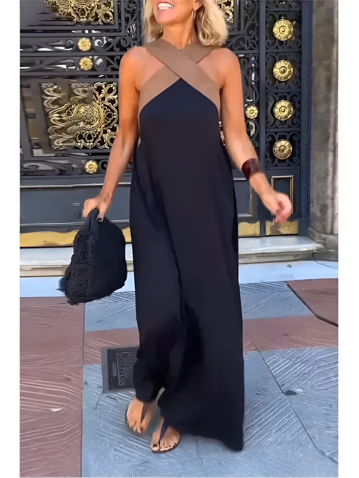 DELPHINES | DRESS WITH CROSSED CUT