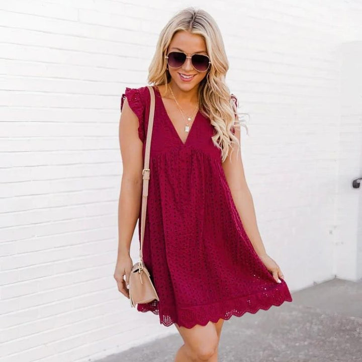 Rosie | 2-in-1 Cotton Dress with Built-In Shorts