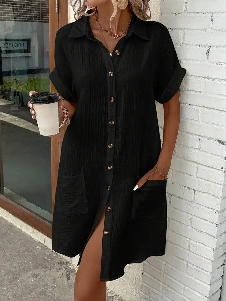 Sharon | Minimalist Shirt Dress
