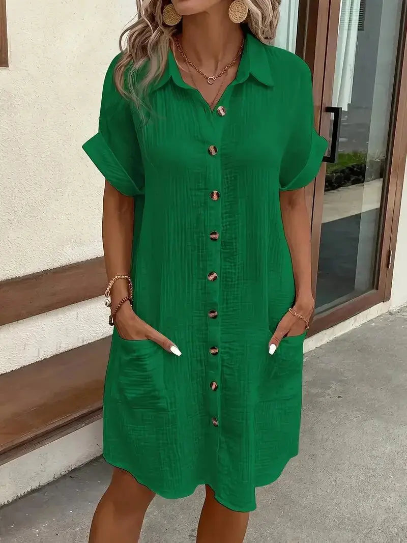 Sharon | Minimalist Shirt Dress