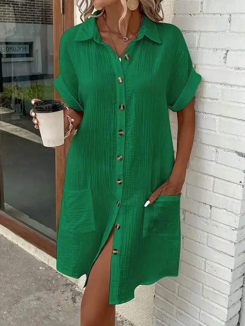 Sharon | Minimalist Shirt Dress