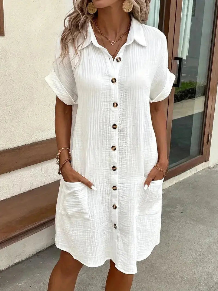 Sharon | Minimalist Shirt Dress